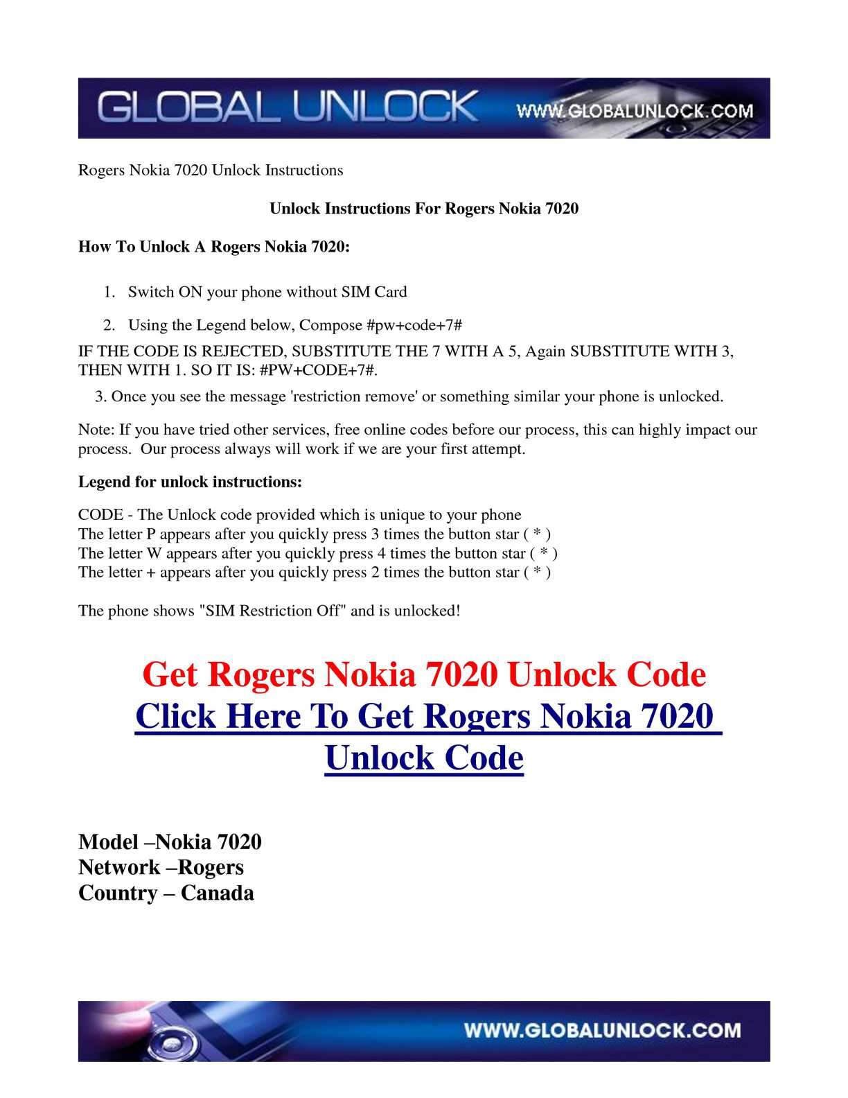 Free unlock code for note 3